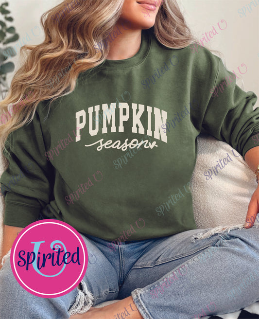 Pumpkin Season Fall Oversized Sweatshirt - Gildan 1800